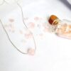 Cadena Hilo de Plata con Piedra Cuarzo Rosa - Imagen 2