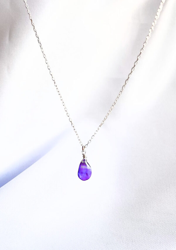 Cadena de Plata con Piedras Naturales