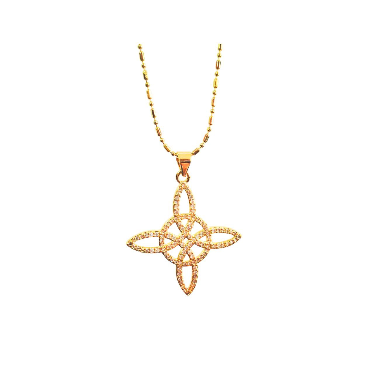 Cadena baño de Oro Nudo de Bruja - Imagen 2