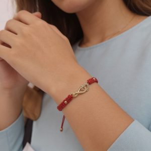 Pulsera Infinito de Amor y Protección en Oro Laminado